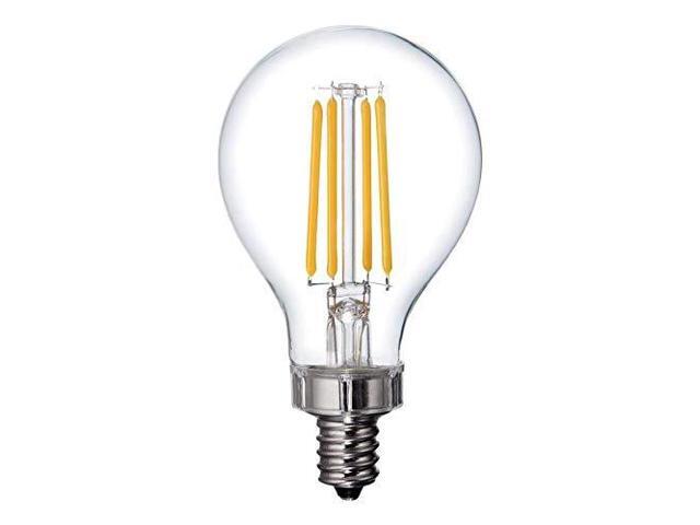 GE Relax 2-Pack 40 W Equivalent Dimmable Warm White A15 LED Light Fixture Light Bulbs Candelabra