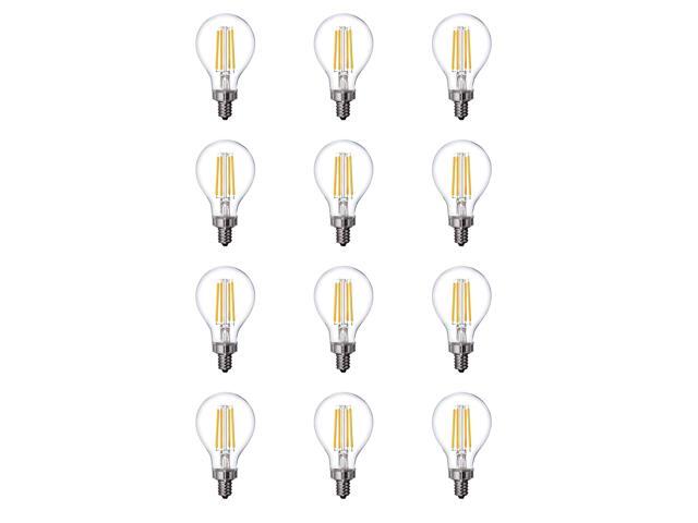 (case of 12 bulbs) GE Relax LED 40 Watt Equivalent, Dimmable, Warm White A15 LED Light Bulb Candelabra base