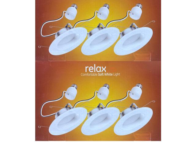 Photos - Light Bulb  GE LIGHTING 47697 relax HD LED , 6 inch recessed down(6 lamps)