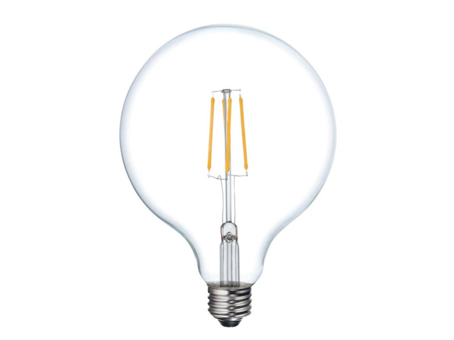 GE 41857 relax LED G40 Globe HD Light, 60 watt replacement using only 6 watts, 500 lumens, soft white, dimmable LED Light Bulb