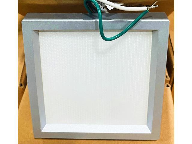 Lightolier by Signify S4S827K7AL SlimSurface LED 4 inch square luminaire, 2700K, Aluminum finish, 80CRI, 650 lumens