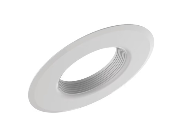 GE Lighting 47834 changeable Trim ring Baffle, RS6 (6 inch diameter) metal trim ring, fits 5 or 6 inch fixtures, white baffle, converts 5 or 6...