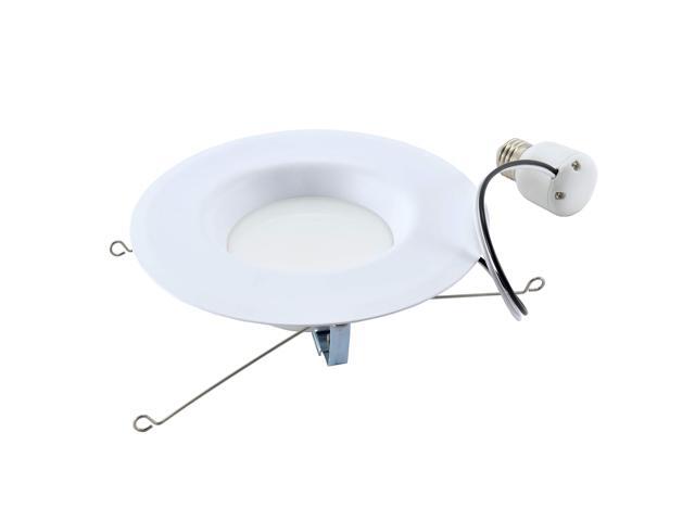 GE 47769 3-Pack 8 watt LED Downlight, Daylight retrofit kit, 3 count, White, Indoor Floodlight 6 inch recessed downlight