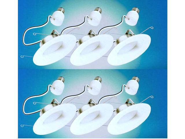 (case of 6) GE Lighting 47769 refresh LED Downlight, 8 watts, Daylight retrofit kit, White, Indoor Floodlight for 5 or 6 inch recessed downlight,...