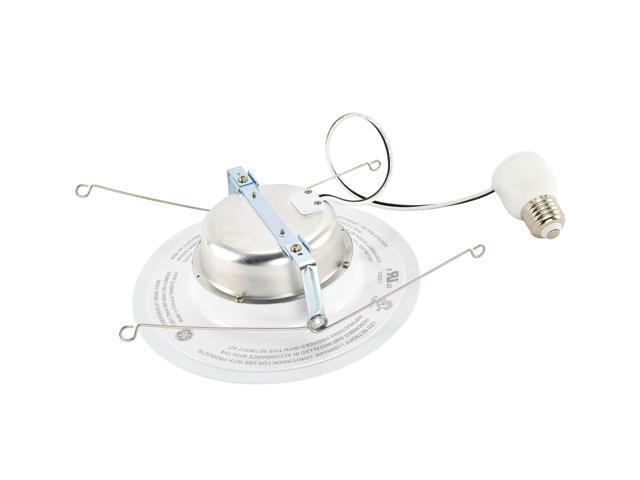 GE 47769 3-Pack 8 watt LED Downlight, Daylight retrofit kit, 3 count, White, Indoor Floodlight 6 inch recessed downlight
