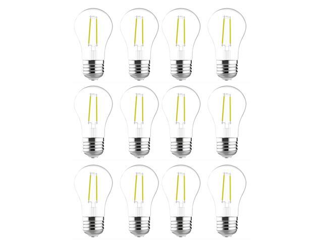 (12 bulbs) GE classic LED A15, 3.5 watt, 300 lumen 40 watt replacement, Dimmable, medium base, soft white 2700K Ceiling Fan Light bulb