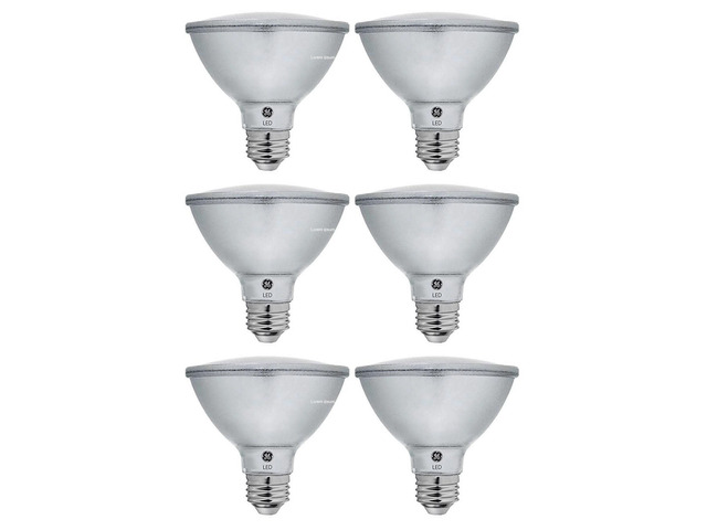 (6 bulbs) GE Reveal LED 75 W Equivalent Dimmable, Color-Enhancing HD PAR30 Shortneck, Dimmable LED Light Light Bulb, GE's best light, Indoor...