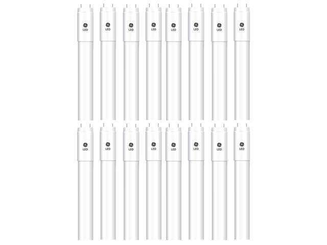 (16 tubes) GE Lighting T8 LED Tube, 48 inch, 15 watt, 1800 lumens, 4000K Cool white, Type A plug and play- fast and easy upgrade for 4-ft T8...
