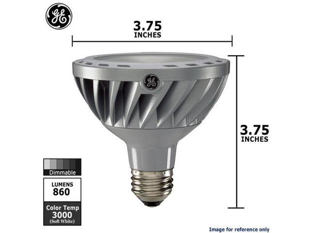 (4 bulbs) GE 67922 LED energy smart PAR30 Spotlight, 12 watt, Dimmable, 3000K, 860 lumens LED light bulb