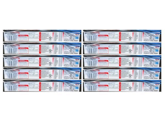 (case of 10) GE Lighting 72269 GE132-MV-N 120/277-Volt Multi-Volt ProLine Electronic Fluorescent T8 Instant Start Ballast 1 F32T8 Lamp