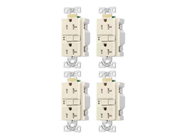 Photos - Chandelier / Lamp Eaton   TRAFGF20A Tamper Resistant Arc Fault, Ground Fault Dual (pack of 4)