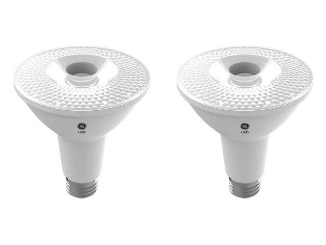 (2 bulbs) GE LED PAR30 long neck, Indoor Spotlight, warm white HD, 75 watt equivalent, Dimmable, 950 lumens, uses only 12 watts, LED Spotlight...
