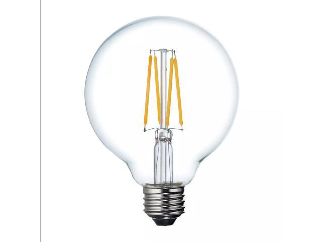GE Relax LED G30 Globe, soft white, 6 watt, 500 lumen, soft white 2700K Dimmable LED Light Bulb, medium base