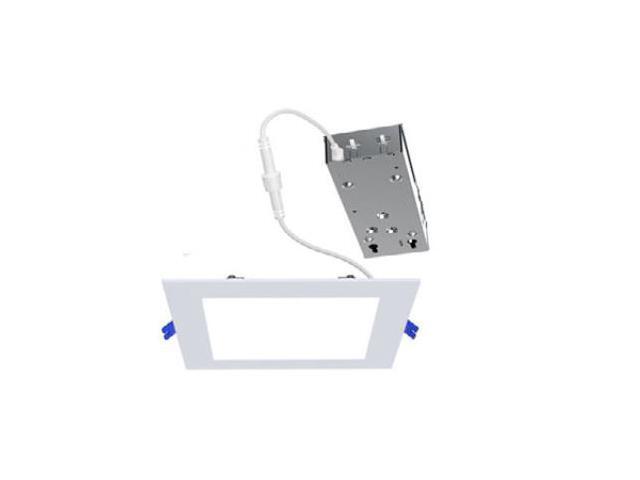 Philips Lightolier LED Flat Downlight, square, 4 inch, FD4SSLMZ10SCTUW, lumen selectable and color temperature selectable, Dimmable LED Downlight,...