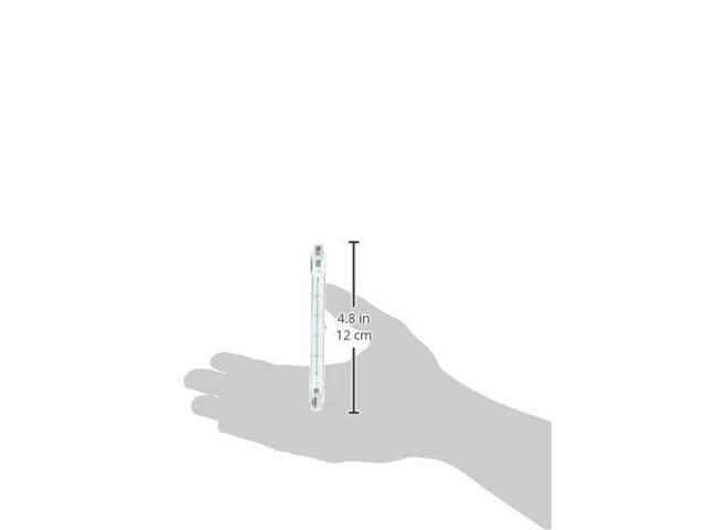 GE Lighting 24931 Proline500 Quartz T3 DEQ 130V 500-Watt Light Bulb, 10300 lumen, R7S base, 6-Pack Q500T3CL/PRO-6PK