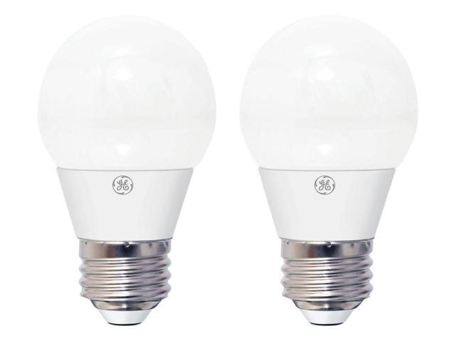 (2 bulbs) GE Lighting LED A15 Light Bulb, 40 Watt Equivalent, Daylight 5000K, Ceiling Fan Dimmable LED Light Bulb, 300 lumens