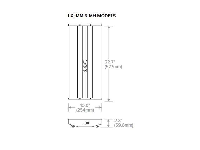 (case of 4) Hubbell Columbia Lighting LED Linear High Bay, 5000K, 10,500 Lumens, 74 watts, wide light distribution, 22.7 inches long, 0-10V...