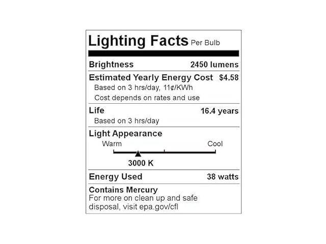 (10 bulbs) Sylvania - 21103 - CF42DT/E/IN/38W/830/SS/ECO SuperSaver Eco Rapid Start Compact Fluorescent Biax DULUX