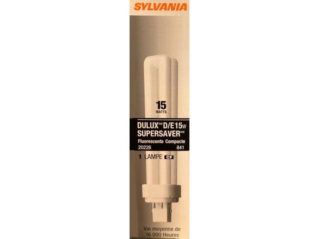 (case of 50) Sylvania 20226 - CF18DD/E/15W/SS/841/ECO Dimmable 4 Pin Base Compact Fluorescent Light Bulb