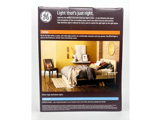 (pack of 6 bulbs) GE Relax LED BR30, 8 watt, 700 lumen, 65-Watt equivalent, Dimmable Soft White Flood Light Bulb
