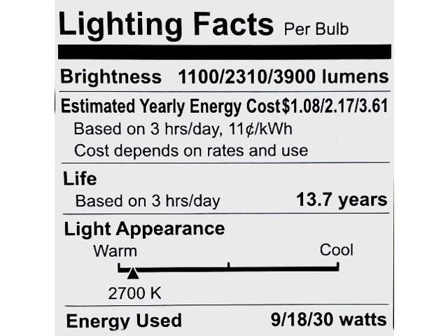 Plump GE ultra bright LED 3-way light bulb, 75/150/250 watt replacement, Soft White, 1100/2310/3900 lumens, exceptionally bright LED A23, frost...