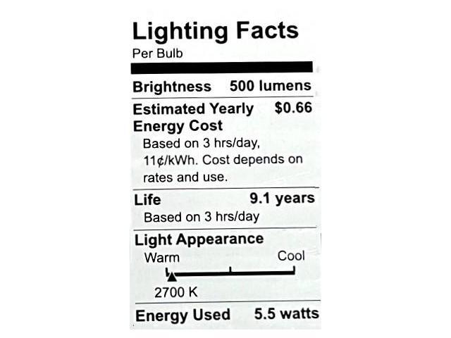 (4 bulbs) GE basic LED A15, Dimmable, 60 watt equivalent, 500 lumens, soft white LED ceiling fan Light bulb