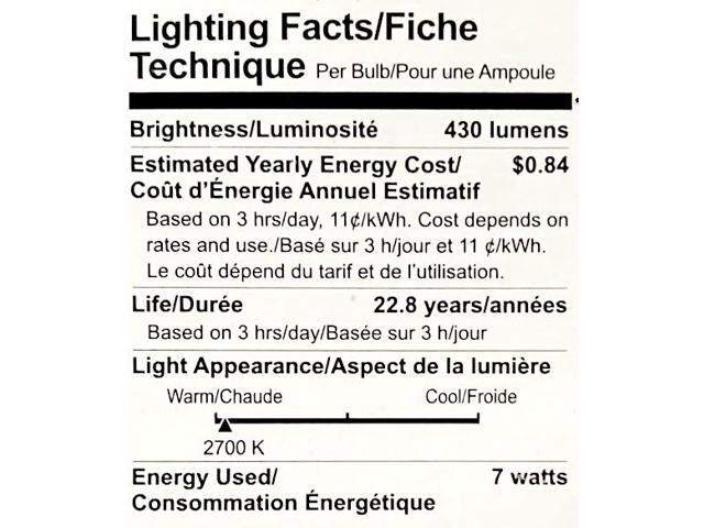 (case of 6) GE 93107782 Par20 LED Reflector Flood, Dimmable 7 watt 430 lumens LED Light Bulb