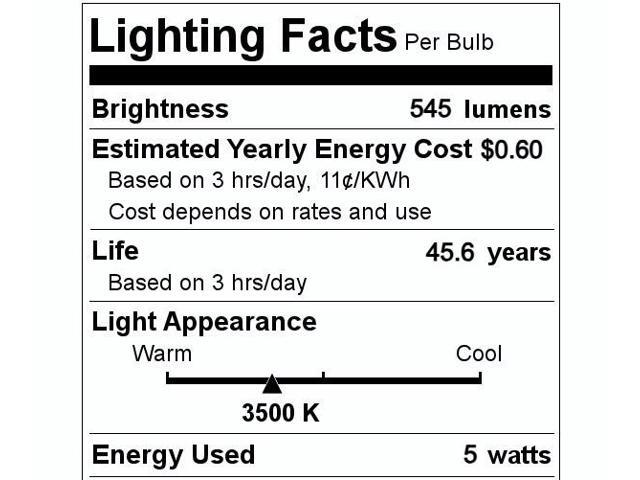 (case of 4) GE 30543 plug-in LED Neutral White 3500K, 5 watts 545 lumens 2 pin GX23 base, 3500K LED upgrade replacement for plug-in CFL compact...