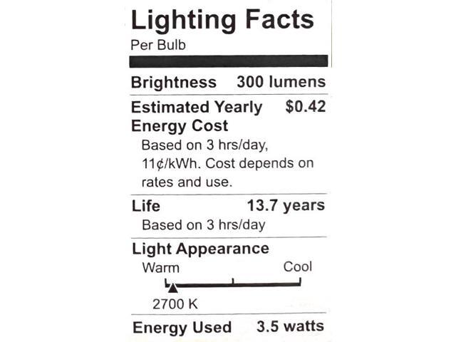 (case of 12 bulbs) GE 32162 Soft White LED Outdoor Decorative Light Bulb, 3.5 watt, 300 lumens, medium base, bent tip, clear LED chandelier...