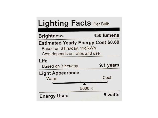 (12 bulbs) GE 99183 LED A19 classic shape, Daylight, 40 watt equivalent LED light bulb