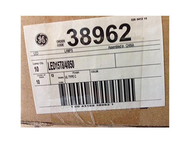 GE 38962 - LED15T8/4/850 4 Foot LED Straight T8 Tube Light Bulb for Replacing Fluorescents
