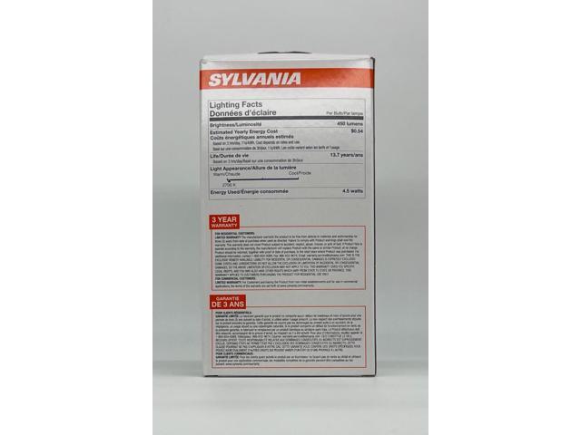 (case of 5) SYLVANIA 79522 Led Ultra Filament 40 watt equivalent, 2700K Decorative LED light bulb