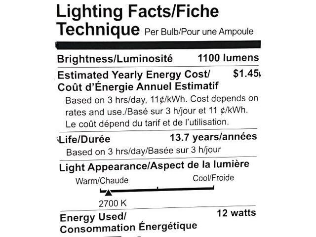 GE 76037 - LED12DA21/827 A21 A Line Pear LED Light Bulb