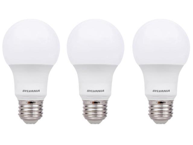 (pack of 3) Sylvania LED Light Bulb, 60 watt equivalent A19, Soft White, Dimmable, 9 watt, 800 lumen