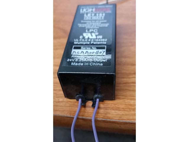 GE 66970 - Lightech 150 watt Output 120 volt Input Electronic Halogen Transformer (LET-151-24V), Dimmable