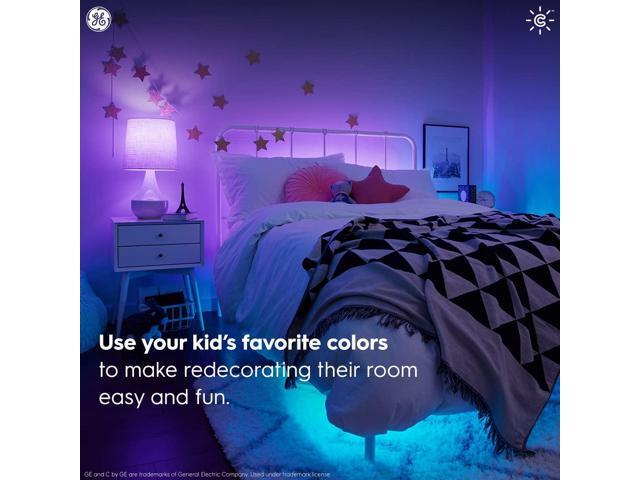 (2 bulbs)GE CYNC Smart LED Light Bulbs, Color Changing, Bluetooth Enabled, Works with Alexa and Google
