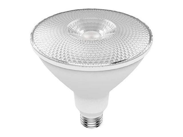 GE ultra bright LED PAR38, 16 watts, 1300 lumens, Dimmable, Indoor and Outdoor rated, Warm White 3000K, Medium base, UltraBright LED Light Bulb