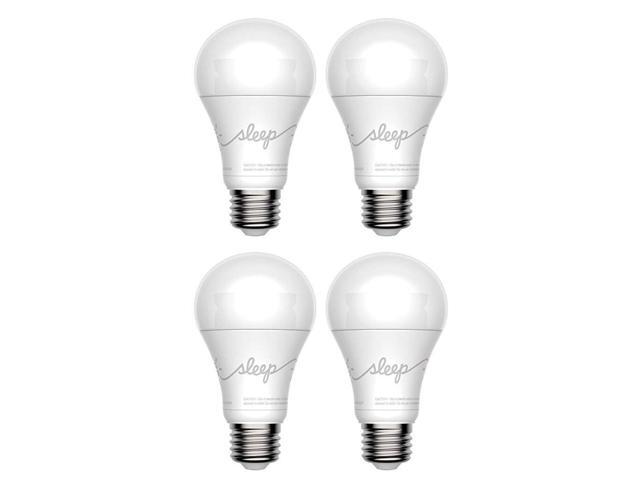 (case of 4) GE LED A19 Smart Bulb, C by GE, Sleep Smart Bulb, 3 color settings, 11 watts, 850 lumens, works with google assistant