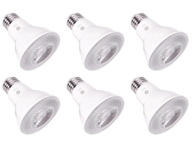 (case of 6) GE Lighting LED Lamp, 7 watt, 120 volt, PAR20, Medium Base, 500 lumens, Dimmable, 80 CRI, 2700 K