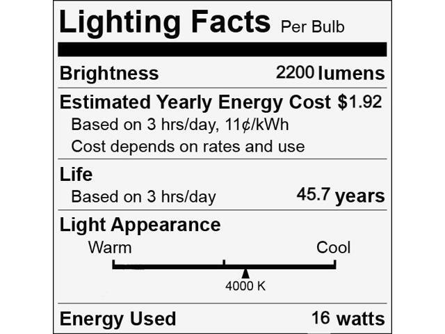 (case of 20) GE LED16BDT8/G4/840 LED tube 48' T8 type B 16 watt Cool white 4000K LED tube