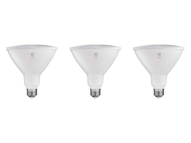 (case of 3) GE ultra bright LED PAR38 floodlight, warm white, 1500 lumens of brilliance, 17 watts, Indoor-Outdoor, wet rated, Dimmable, medium base...