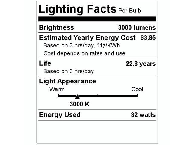 (case of 3 bulbs) GE 88801 LED PAR38, 3000K, 25 degree narrow flood lamp, 3000 lumens, 32 watts, long life low energy