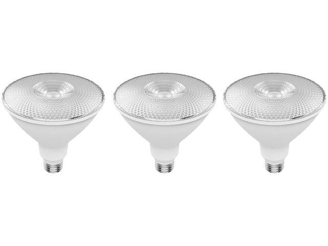 (case of 3) GE ultra bright LED PAR38, 16 watts, 1300 lumens, Dimmable, Indoor and Outdoor rated, Warm White 3000K, Medium base, UltraBright LED...