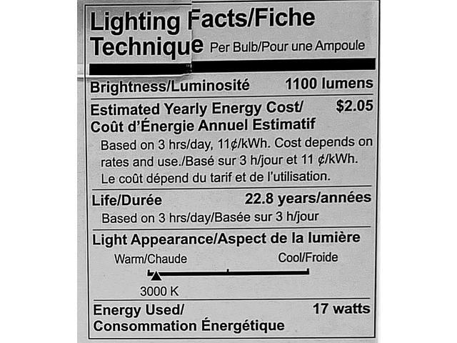 (case of 4) GE 20151 - LED Narrow Flood Light, PAR30 Long Neck, 17 watt, 1100 lumen, 3000K, Dimmable, LED LED17DP30LW93025 LED Light Bulb