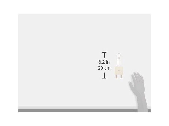 GE 88610 Specialty Halogen Light Bulb (88610) #CYX - 2,000 watt - 120 volt - T10 - Mogul Bi-Post (G38) Base - 3,200K - Quartzline - Showbiz