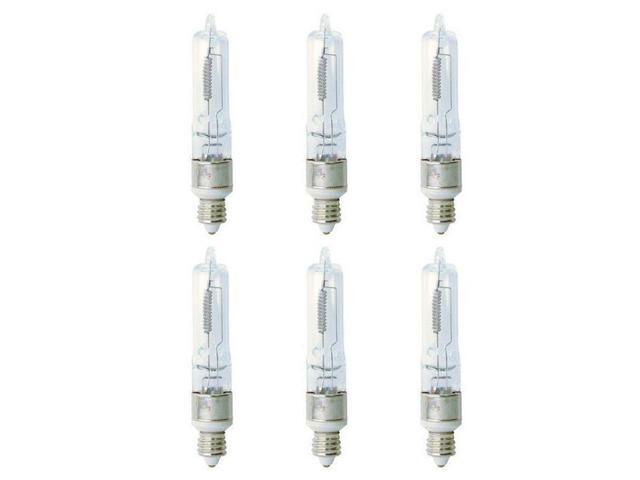 (case of 6) GE 43699 Quartzline EHT, T4, 250W Stage and Studio, 250 Watt, 120 Volt, Mini-Candelabra Base, 2950K, Q250CL/MC, 5000 lumens