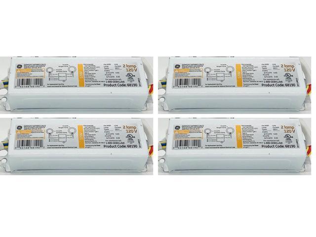 (case of 4) GE LIGHTING Magnetic Ballast LFL Lamps,108 to 305V GEM1FC16T9RS120 #68190