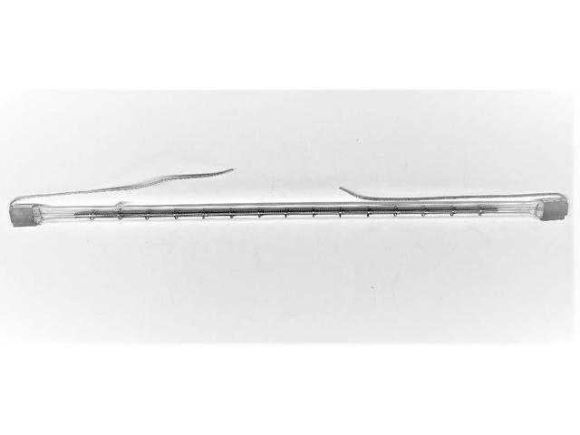 GE QH2M/T3/HT-GT 80848 DIMMABLE Clear 2000W 240V Infrared Sleeve & Leads Base Quartz Heat Lamp -1 Piece