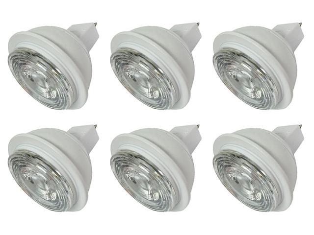 (case of 6) GE 35542 - Ge LED MR16 GU5.3 Dimmable Flood Light, 6 watt, 460 lumens, 4000K
