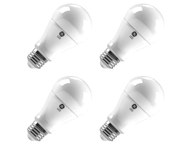 (4 LED Bulbs) GE Lighting 95928 LED A19, 7 Watt, 500 lumen, 5000K Cool WhiteA19, Medium Base. 5000 Kelvin Dimmable LED